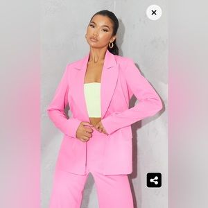 PRETTY LITTLE THING Women’s Size 8 Pink Blazer - NEW WITH TAGS